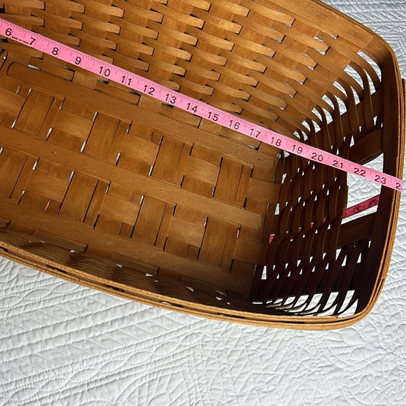 Longaberger Laundry Hand Woven Basket 1994 Vintage - Picture 10 of 13